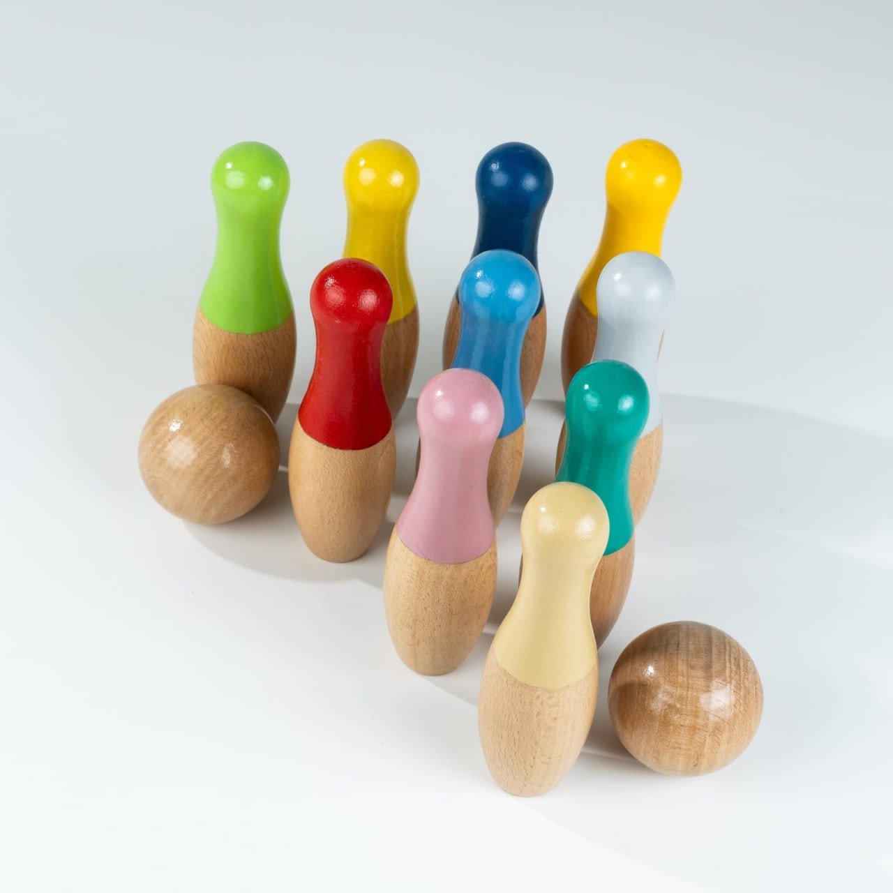 Wooden Bowling Game