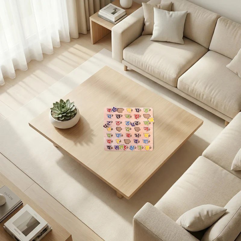 Wooden Hindi Puzzle Set