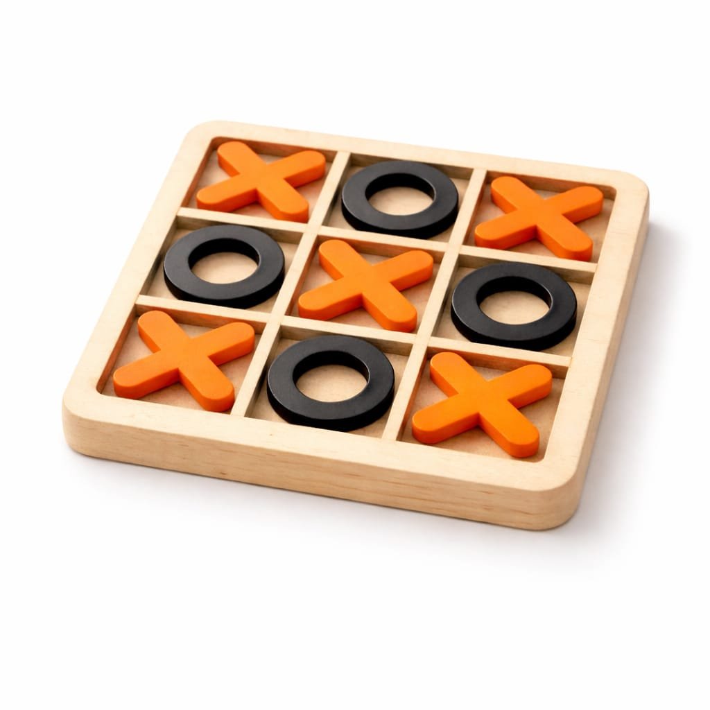 Wooden Tic Tac Toe Game