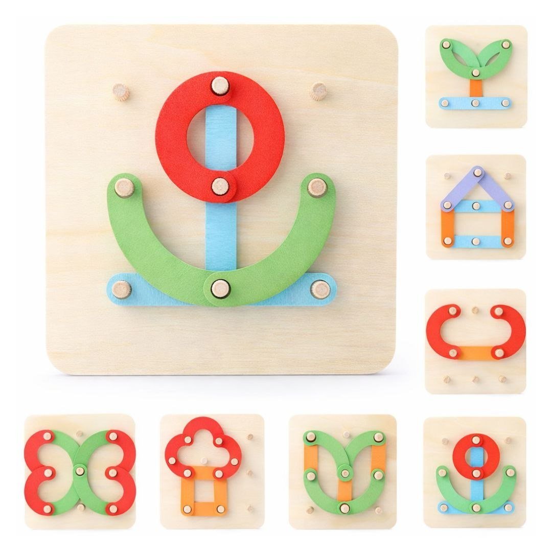 Multifunction Montessori Piller Collage Toy