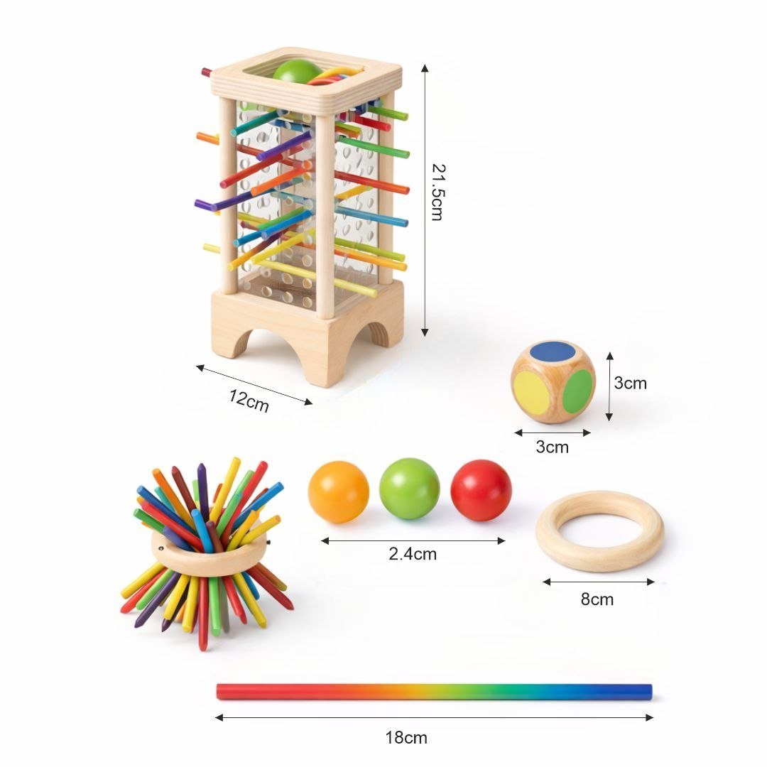 Plastic Colour Wooden Sticks Pull-Out Game