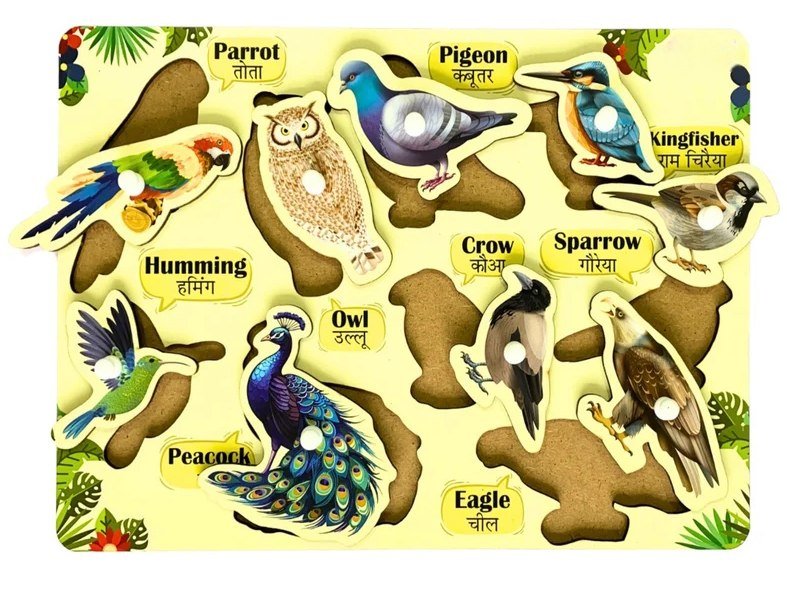 Little Roots Wooden Birds Puzzle
