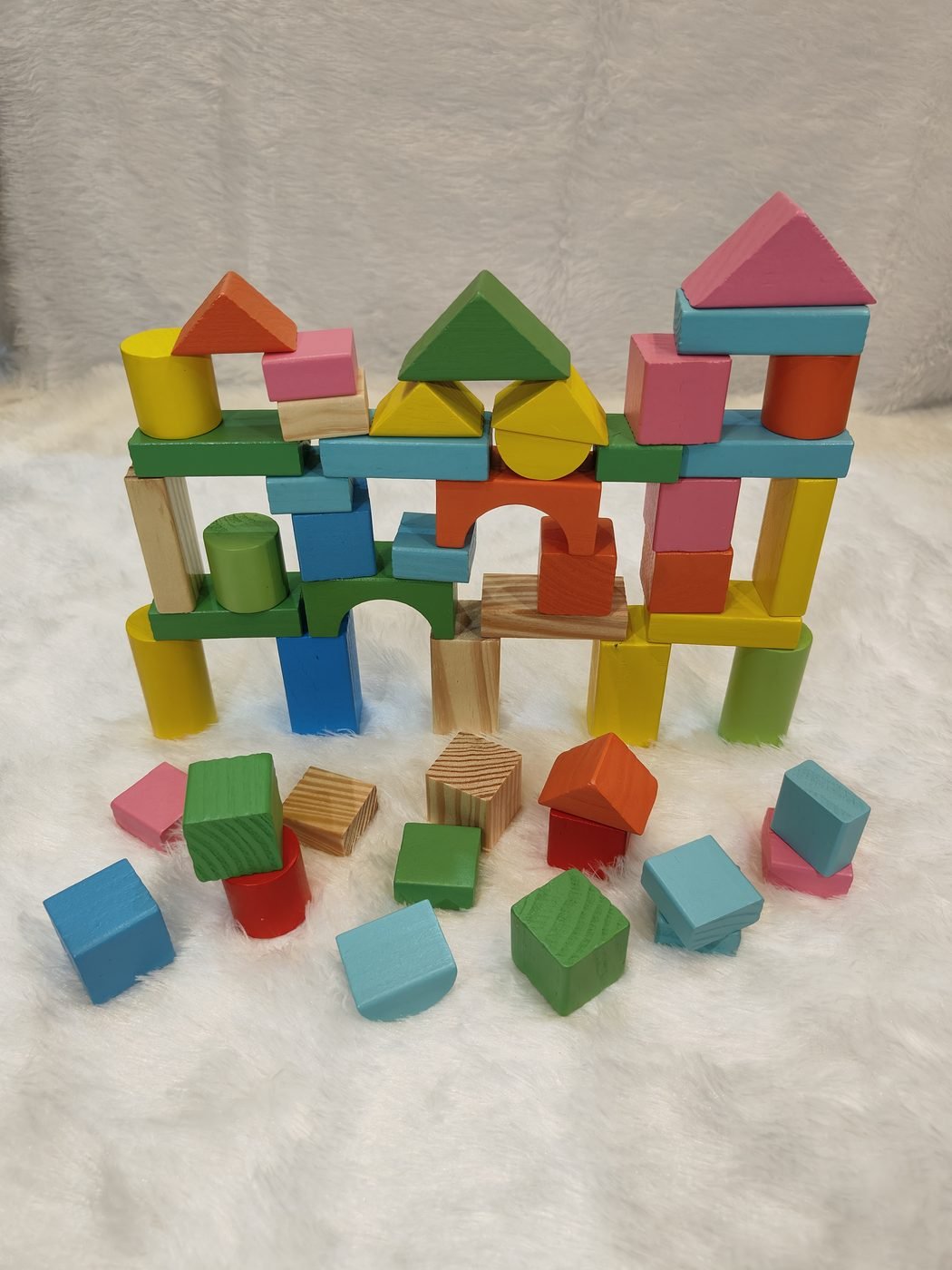 Little Roots Toys Puzzle Building Blocks (50 Piece Set)
